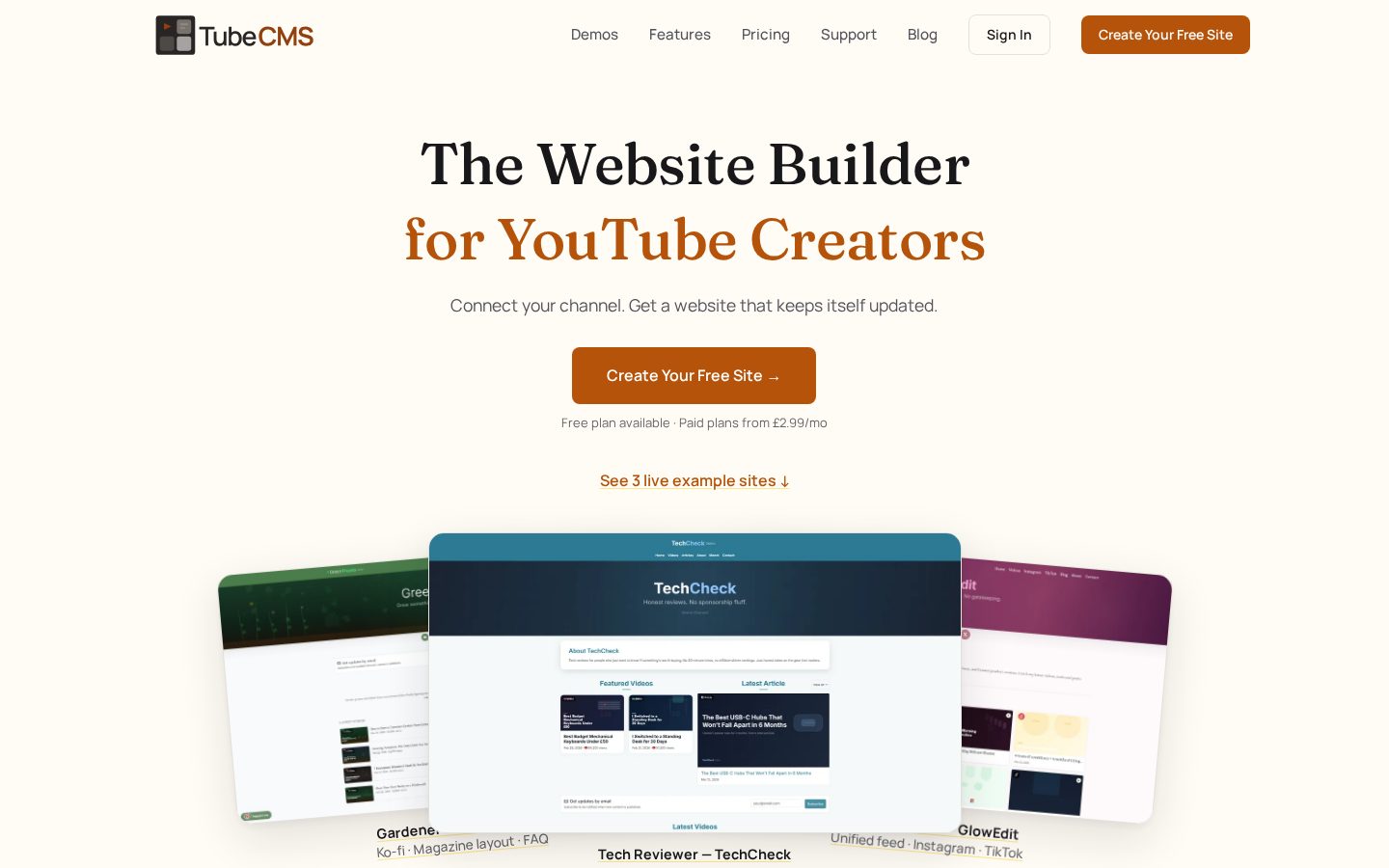 TubeCMS Homepage
