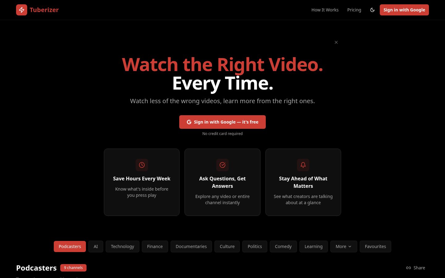 Tuberizer Homepage
