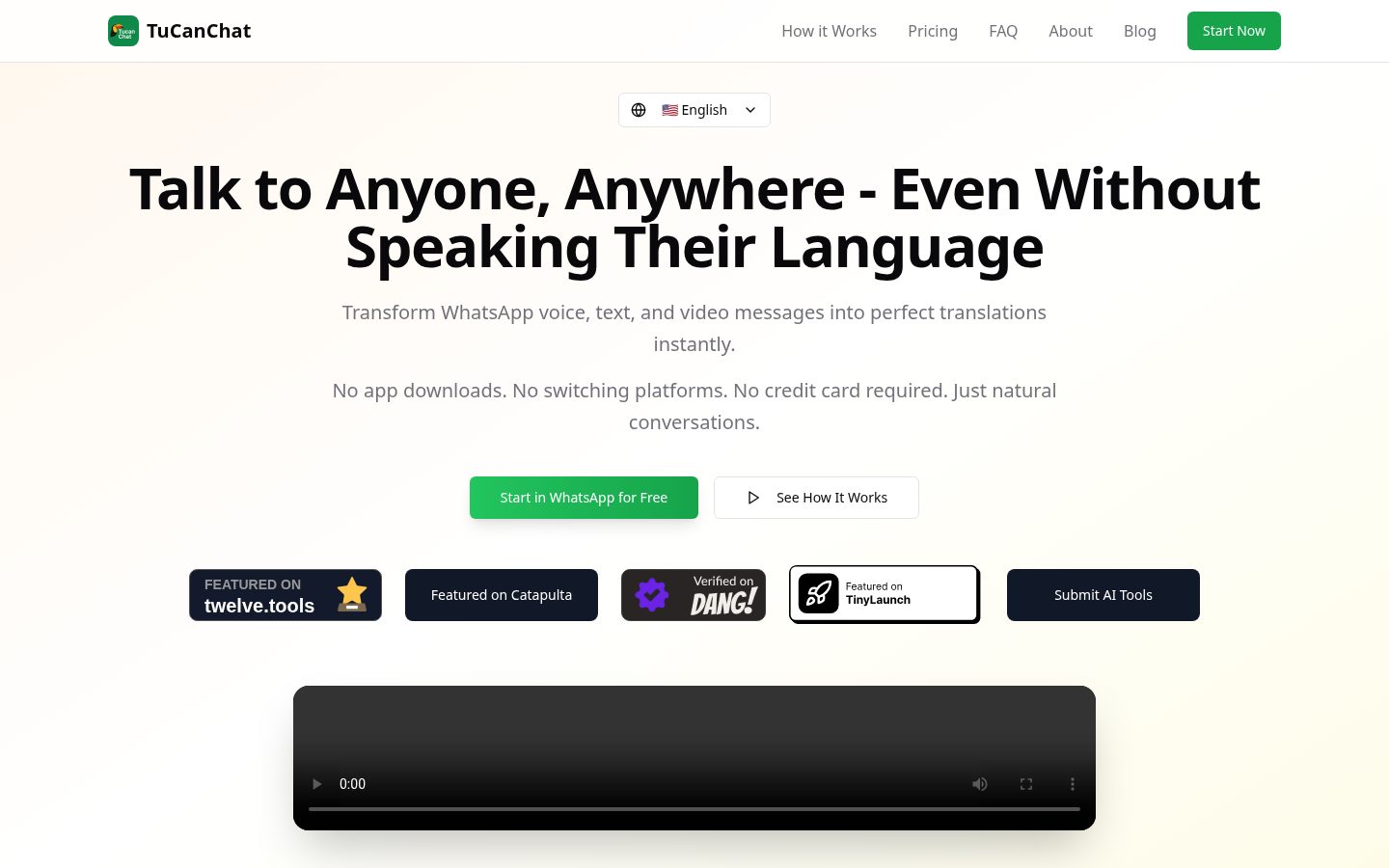 TuCanChat Homepage