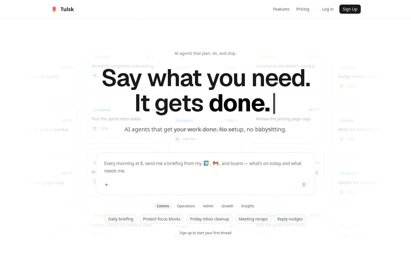 Tulsk Homepage