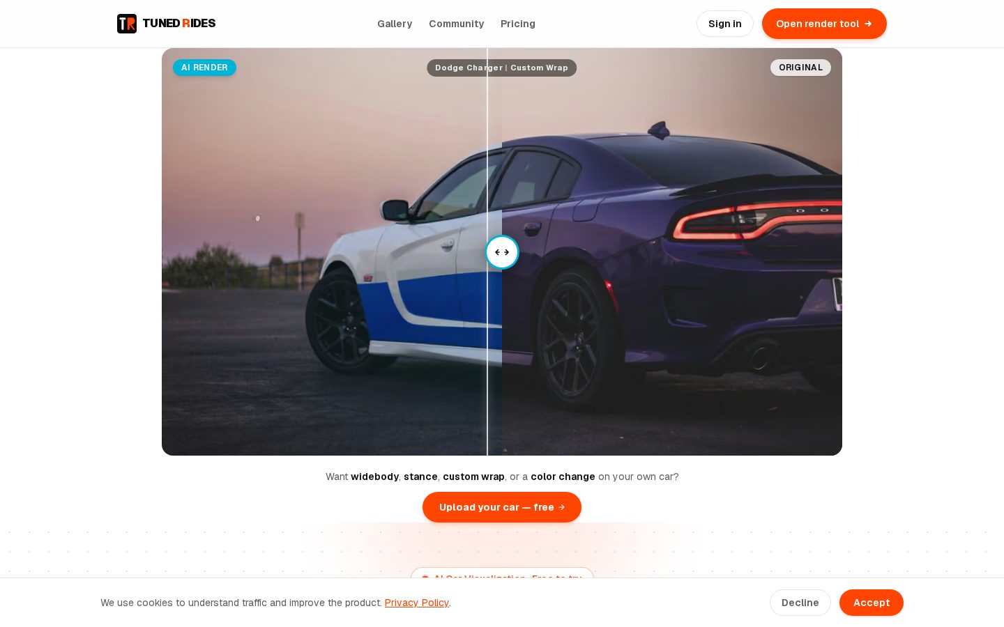TunedRides Homepage