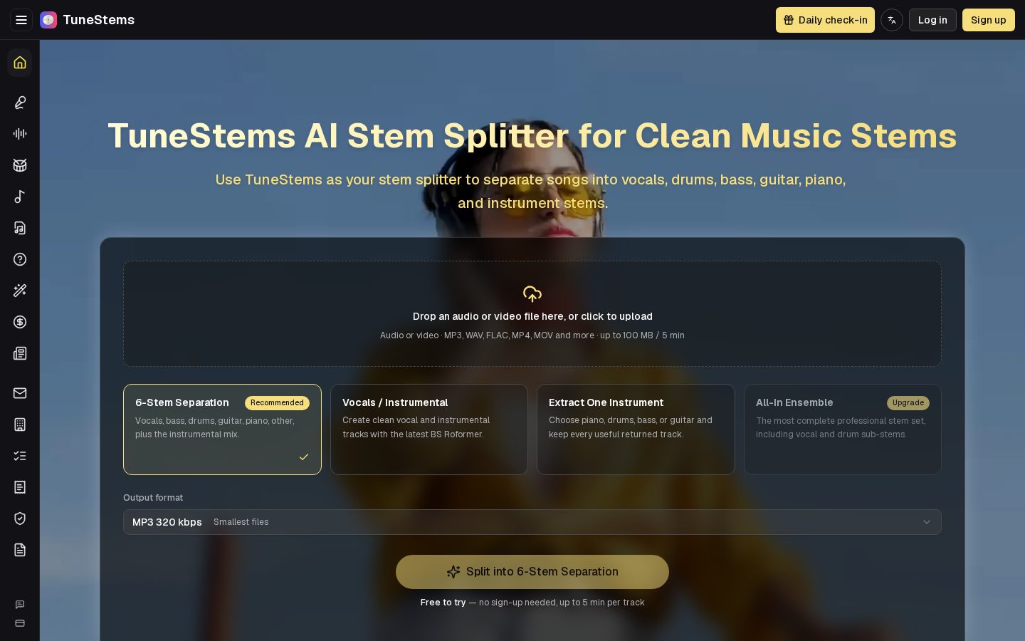 TuneStems Homepage