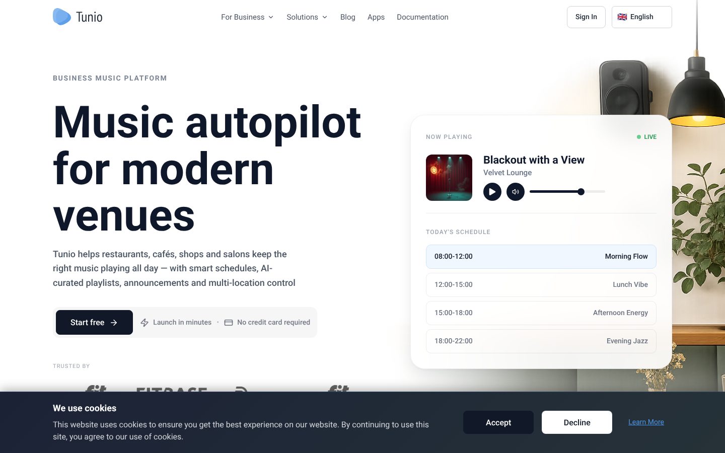 Tunio Homepage