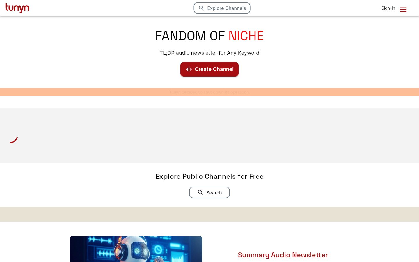 Tunyn Homepage
