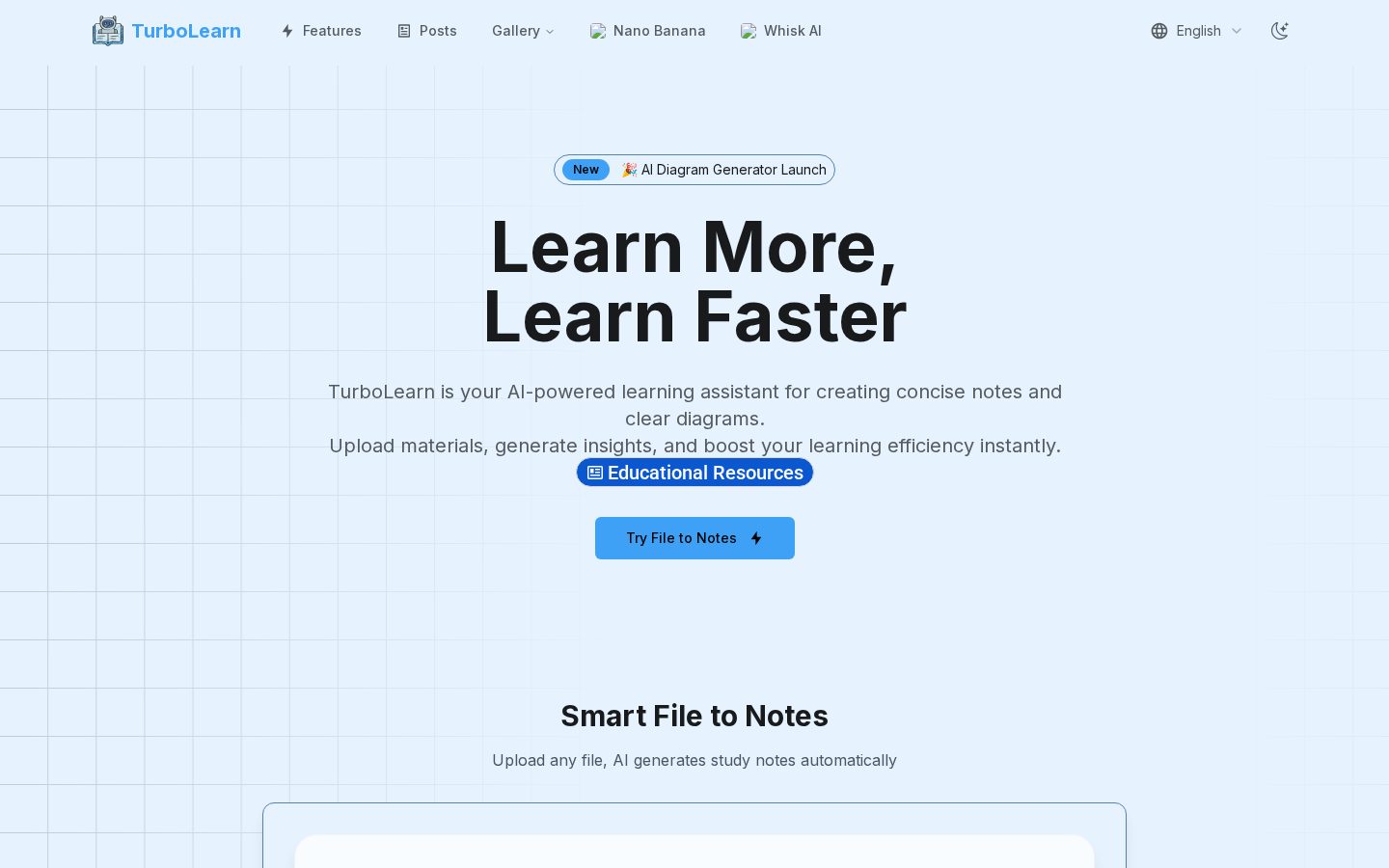 TurboLearn Homepage