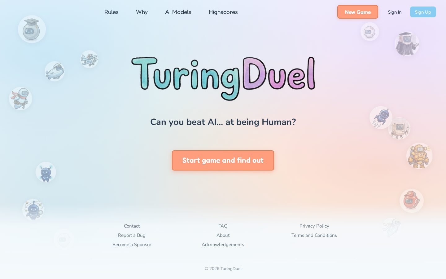 TuringDuel Homepage