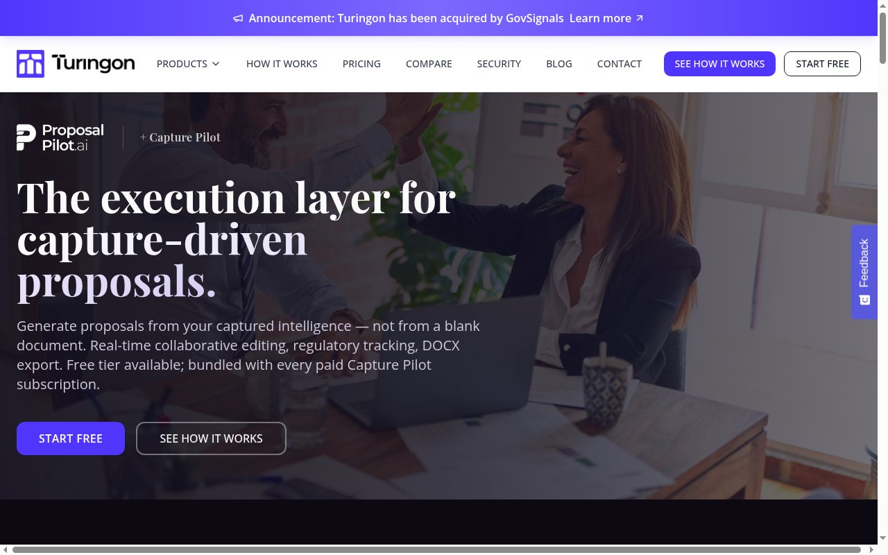 turingon.ai homepage