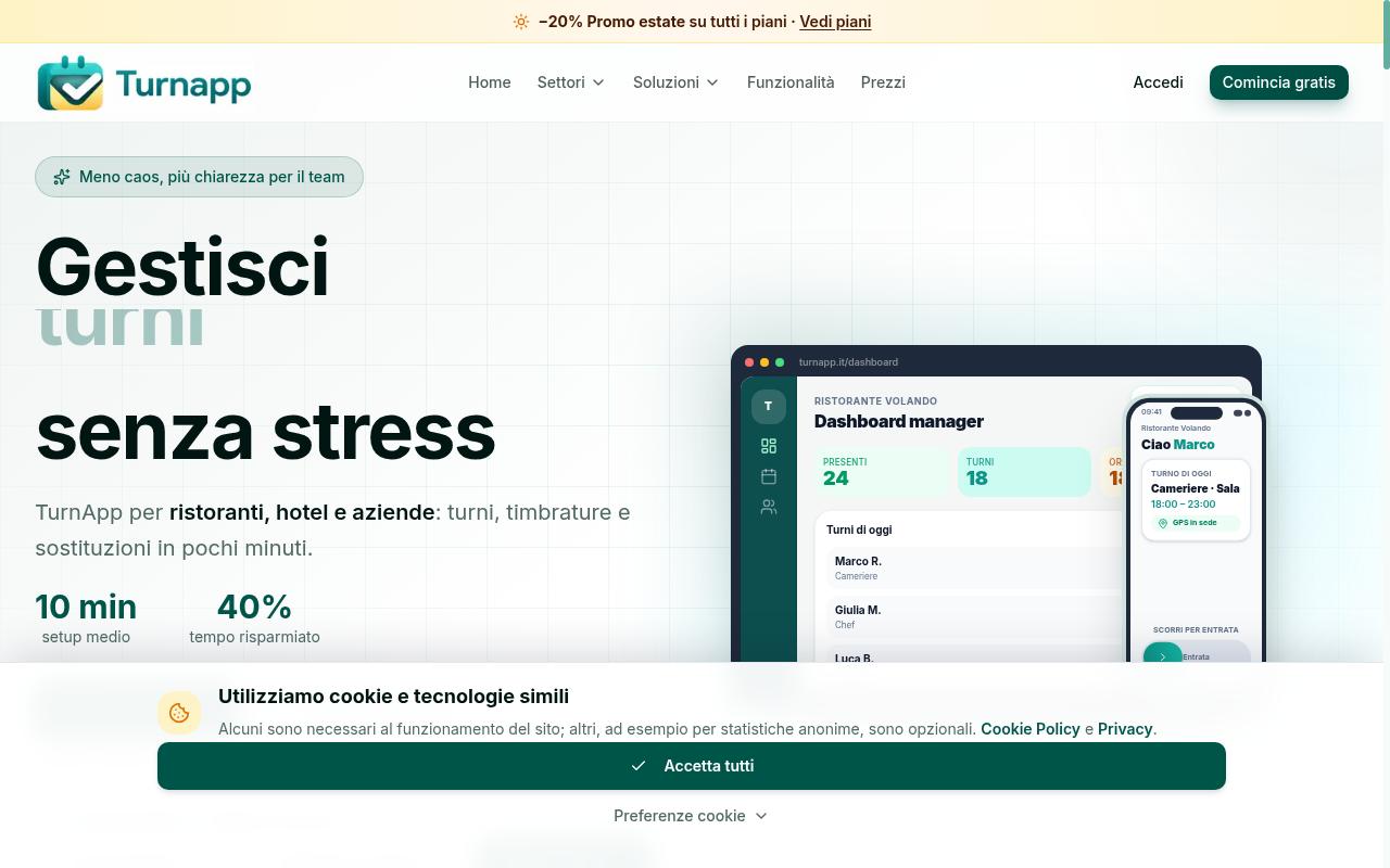 Turnapp Homepage