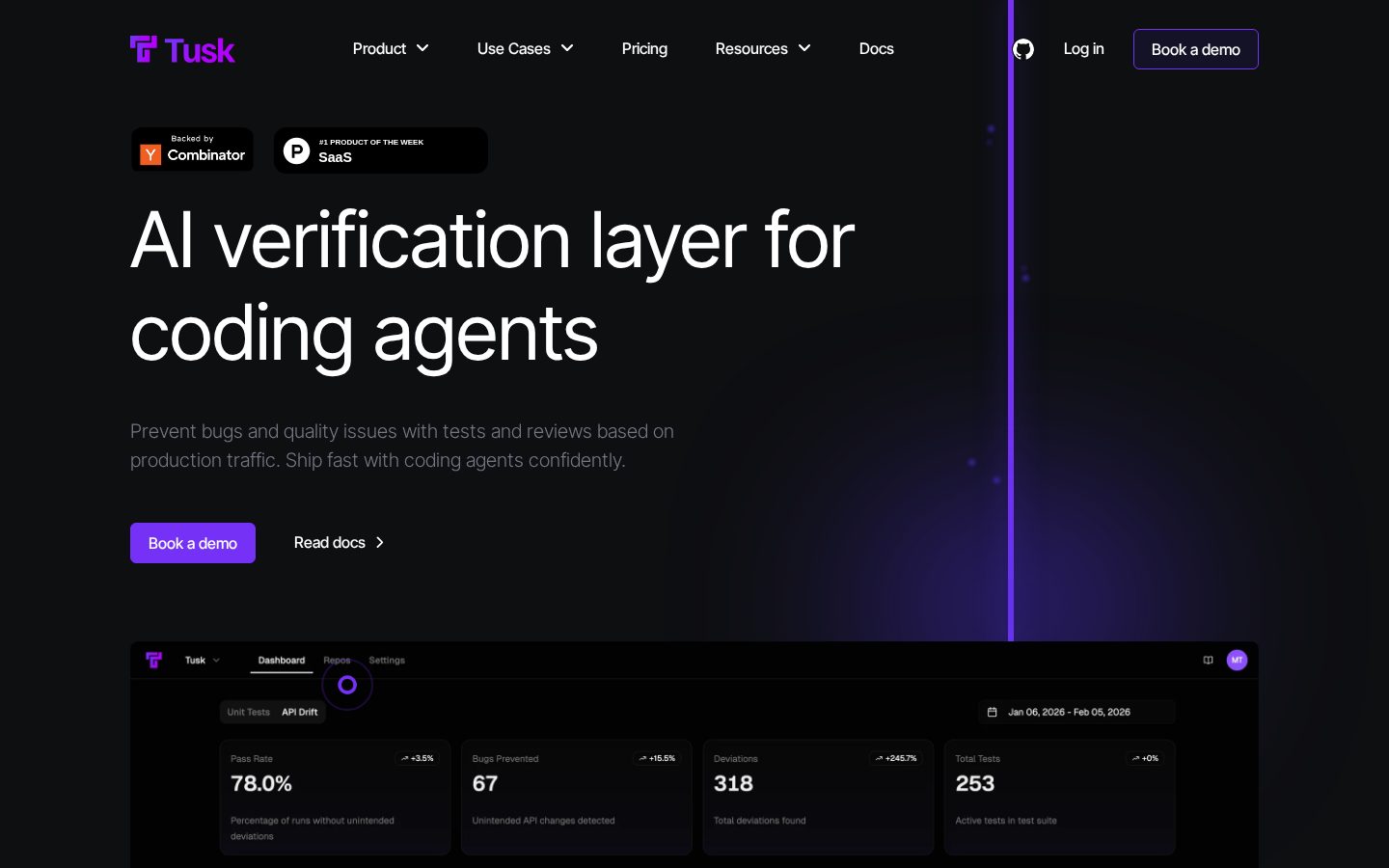 Tusk AI Homepage