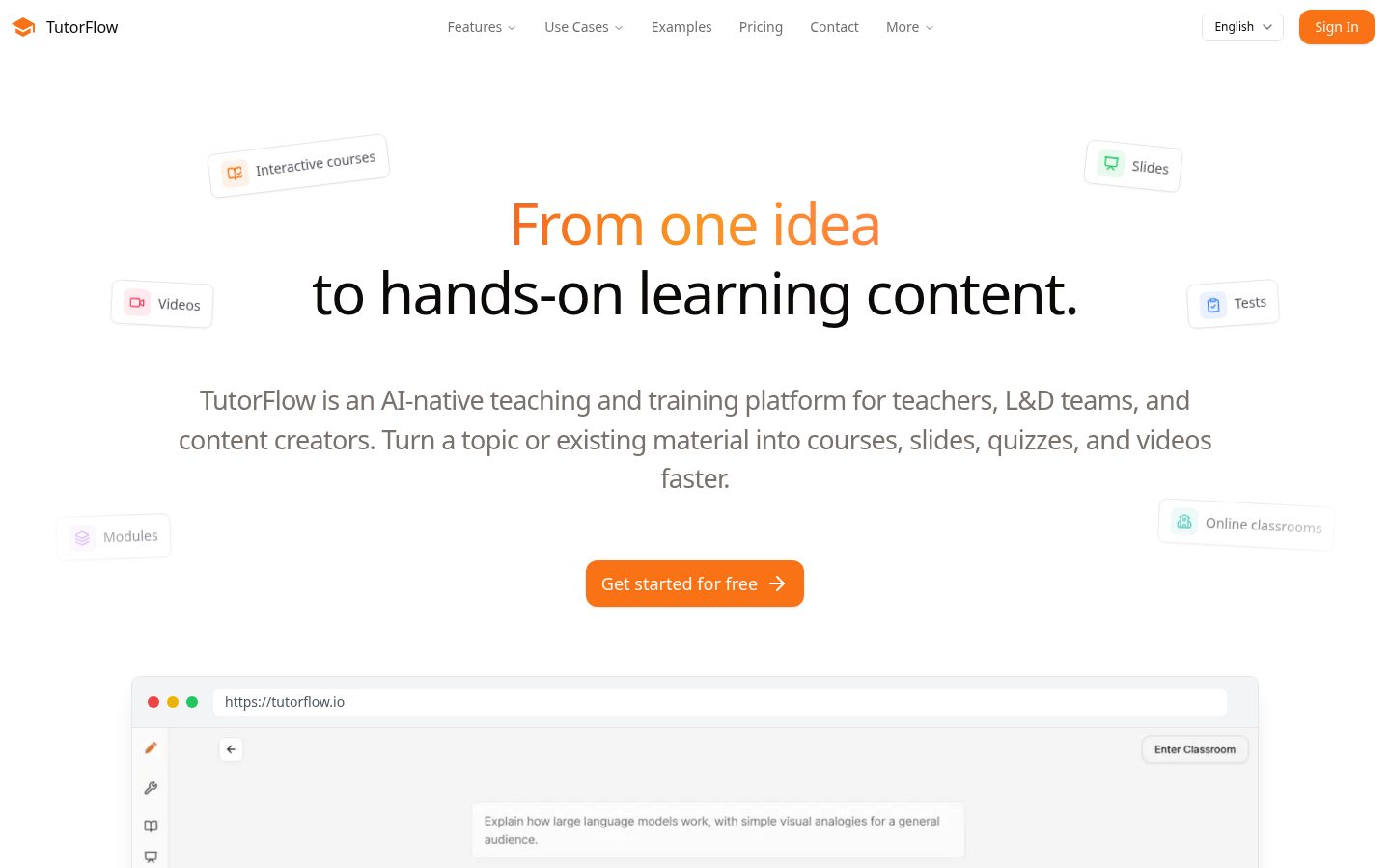 TutorFlow Homepage