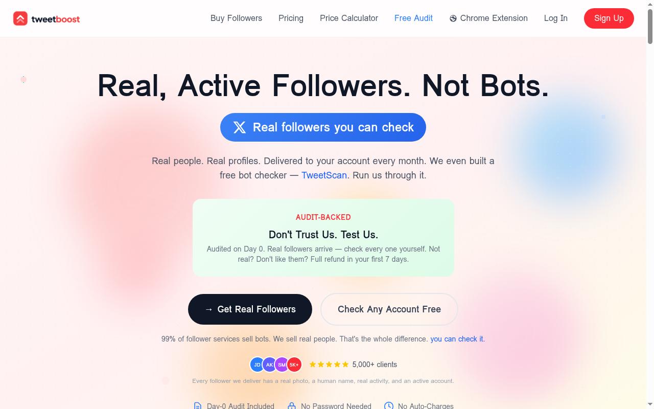 Tweetboost Homepage