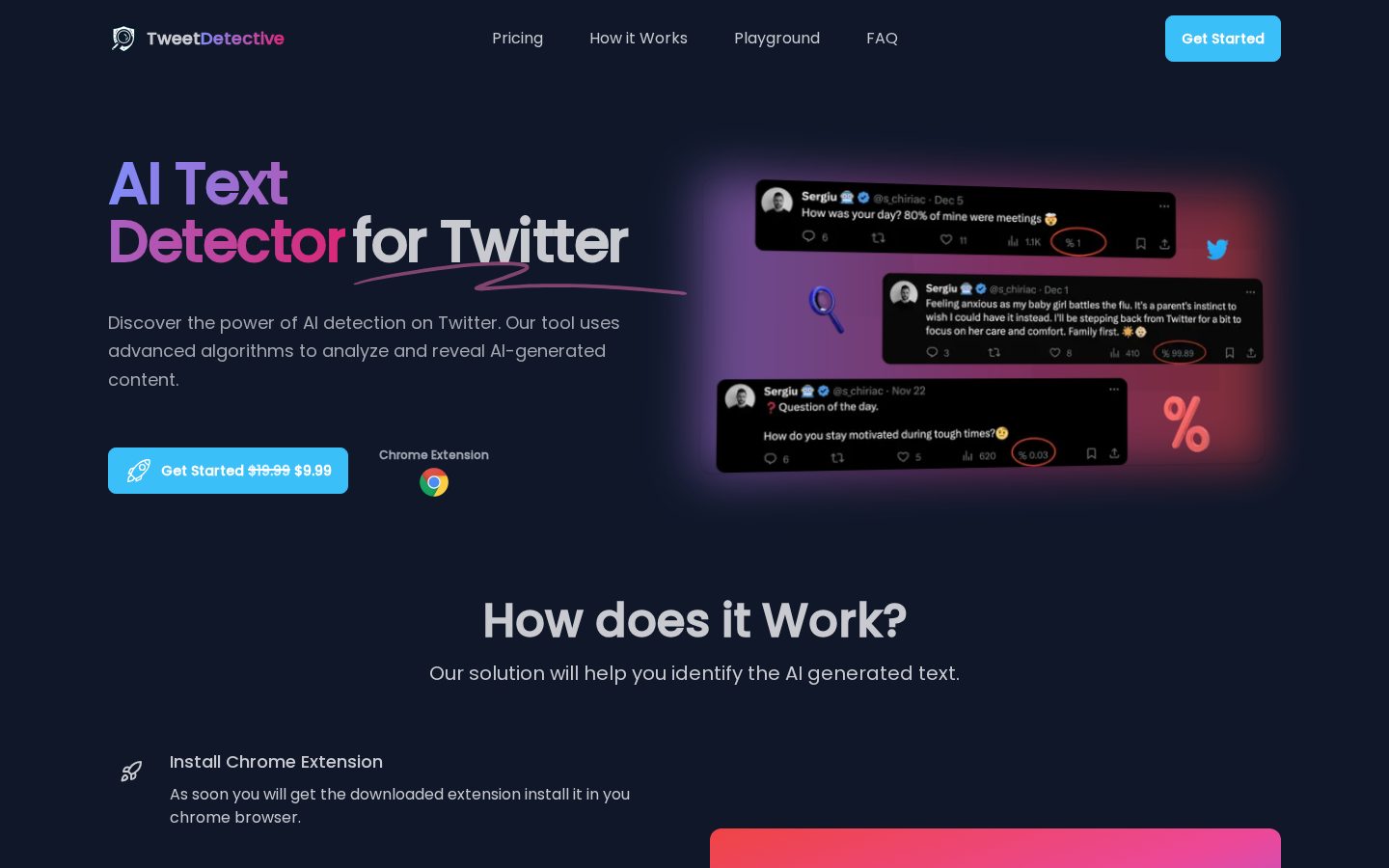 TweetDetective Homepage