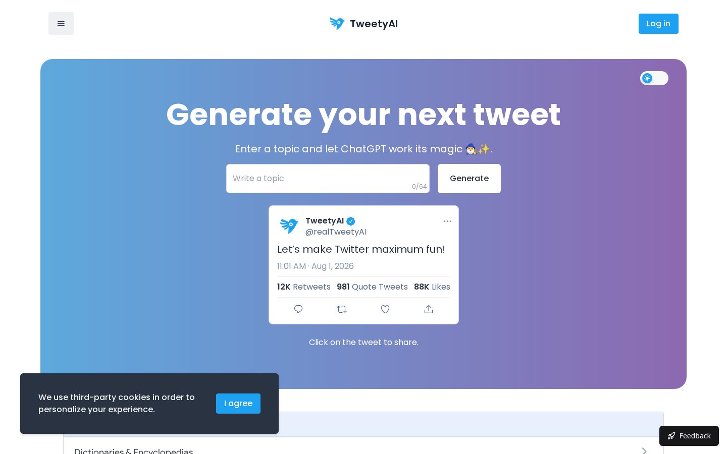 TweetyAI Homepage