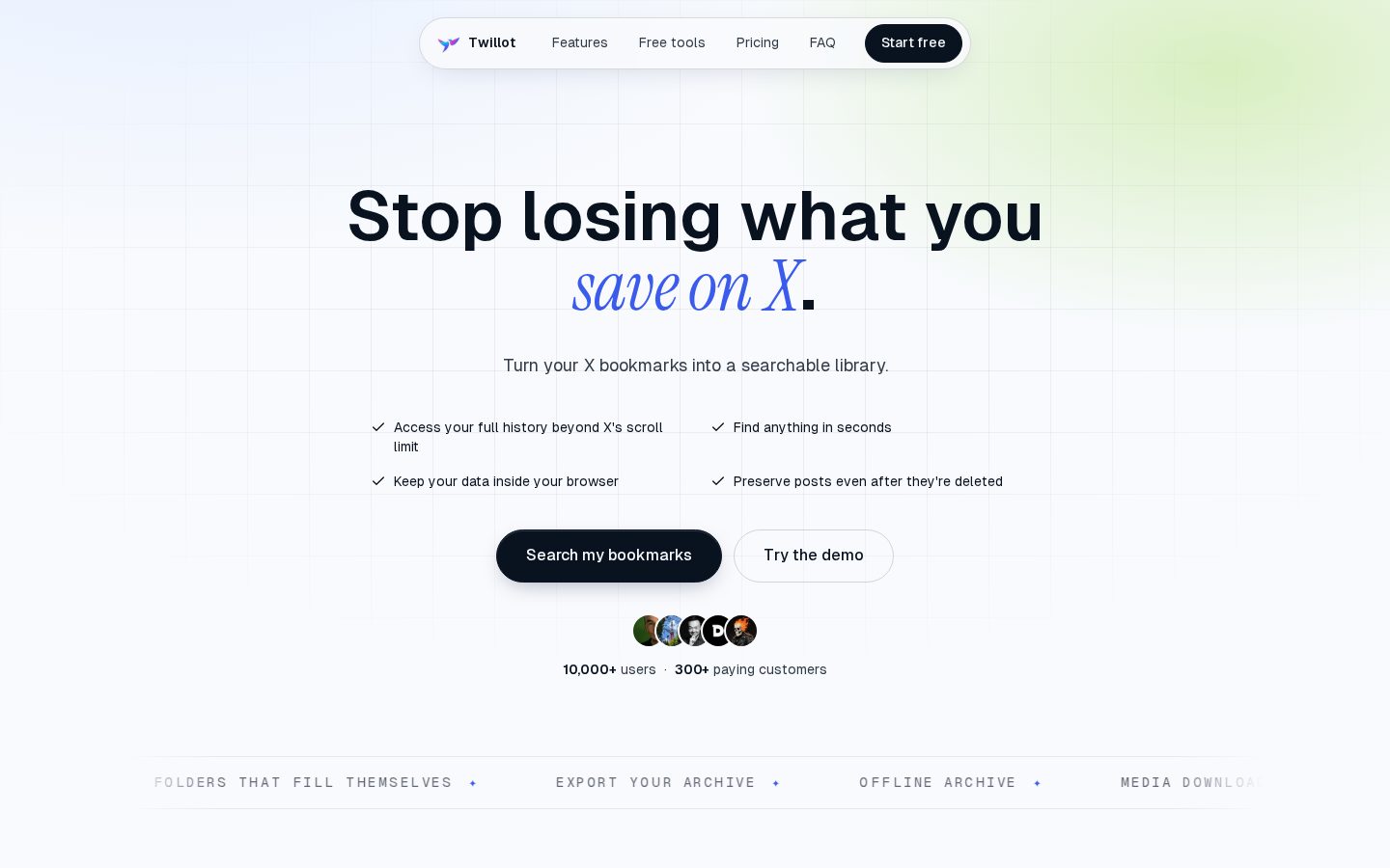Twillot Homepage