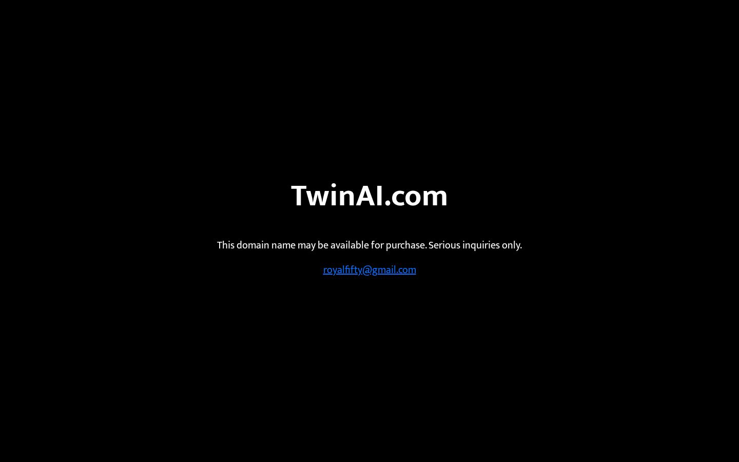 Twin AI Homepage