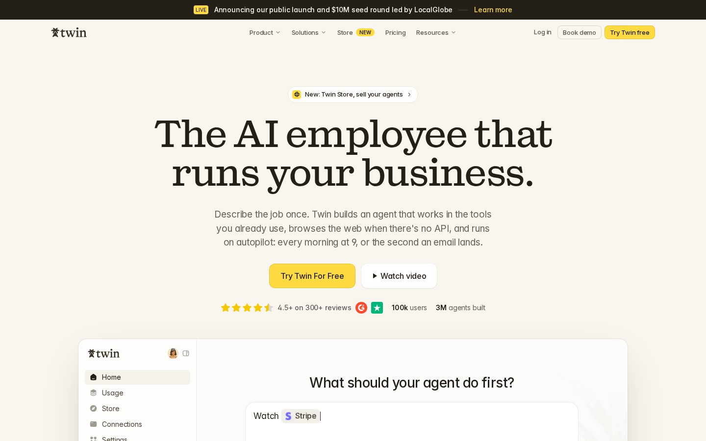 Twin Homepage