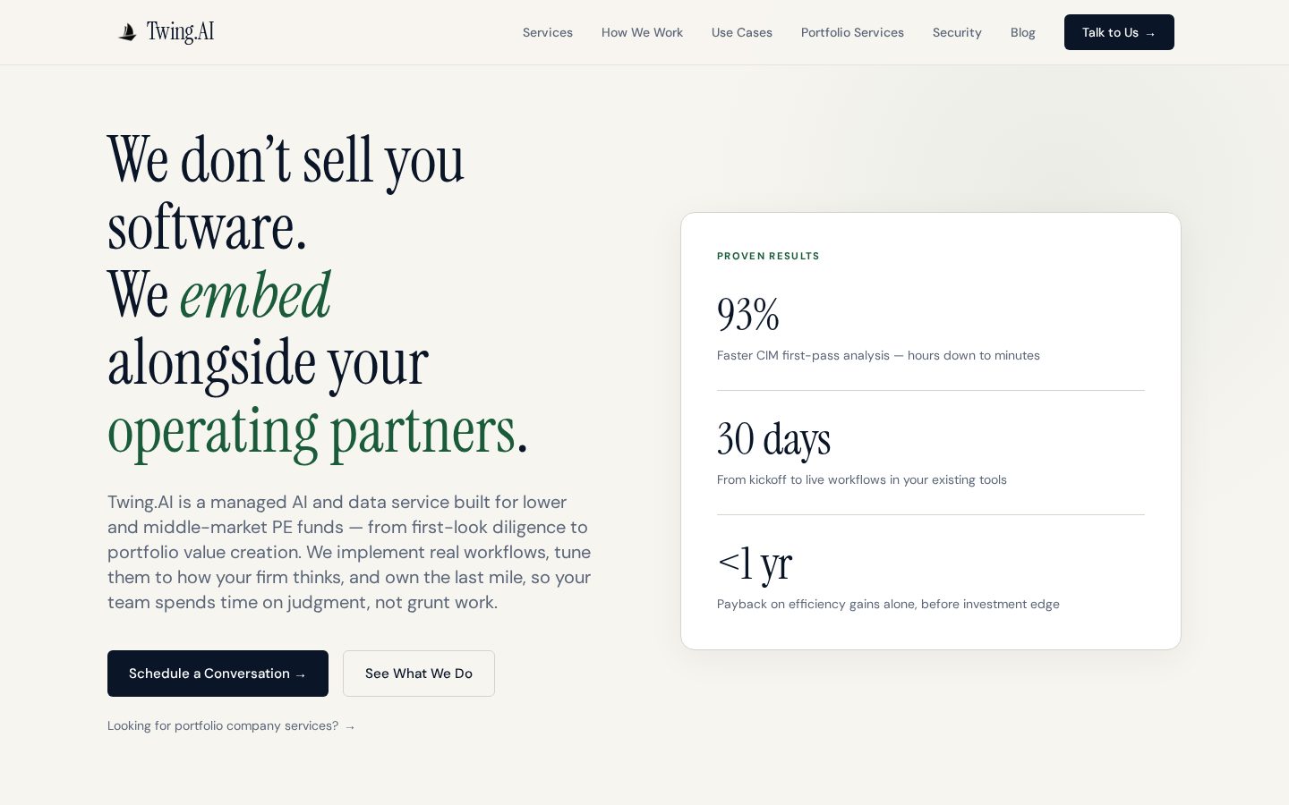 Twing Homepage