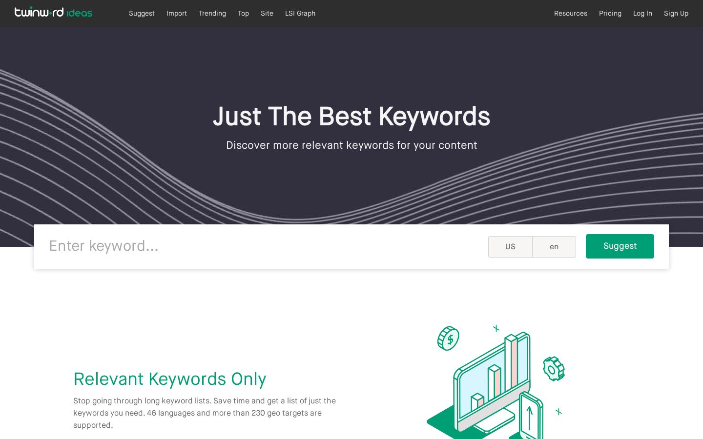 Twinword Homepage