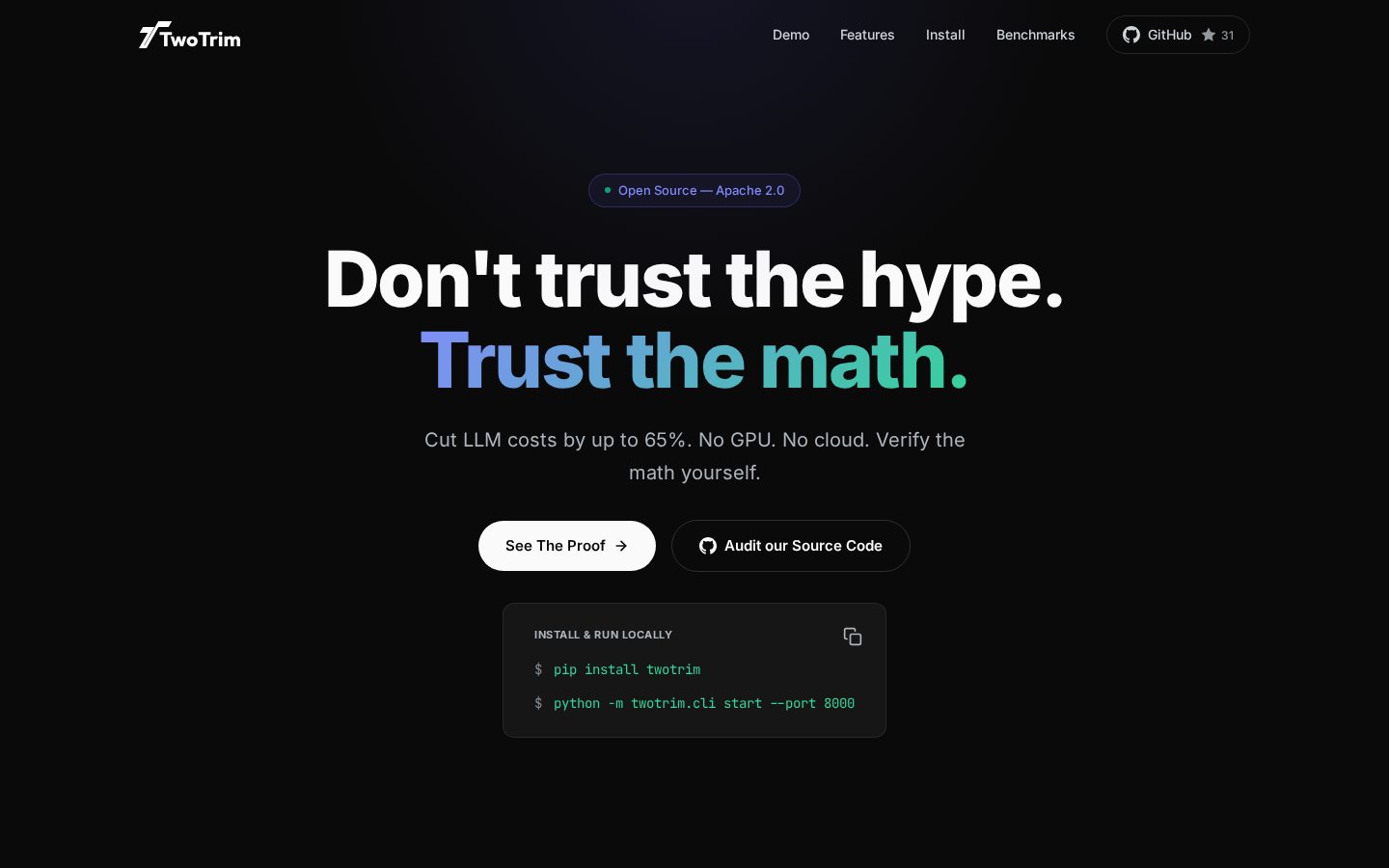 TwoTrim Homepage