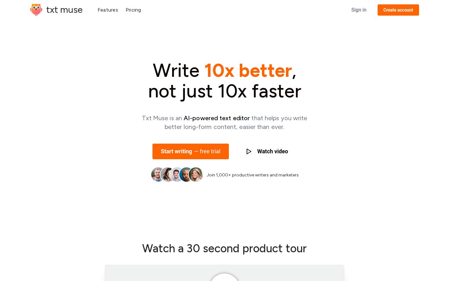 Txt Muse Homepage