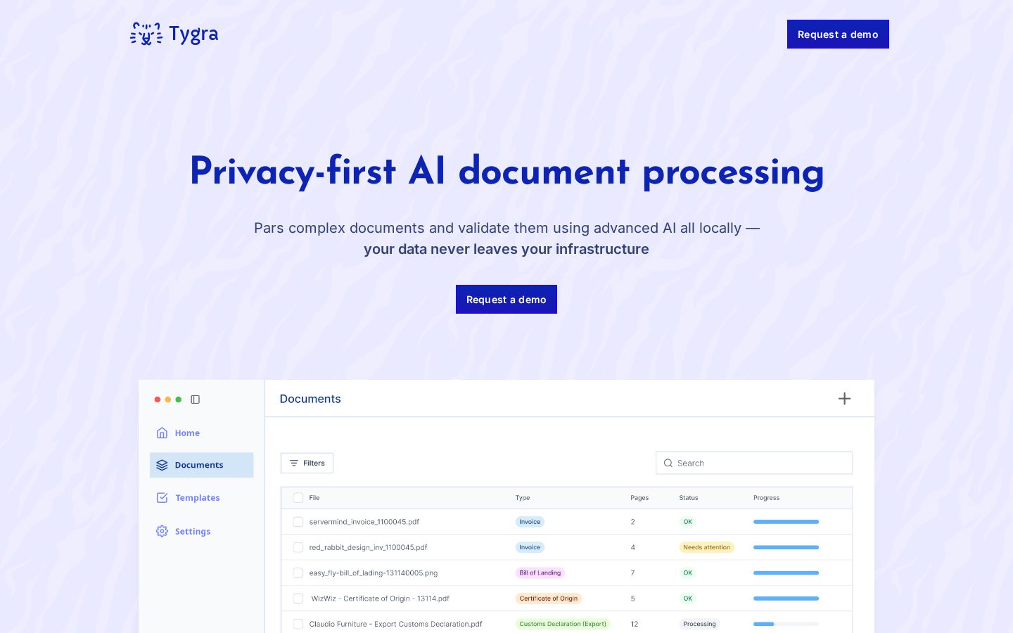 Tygra Homepage