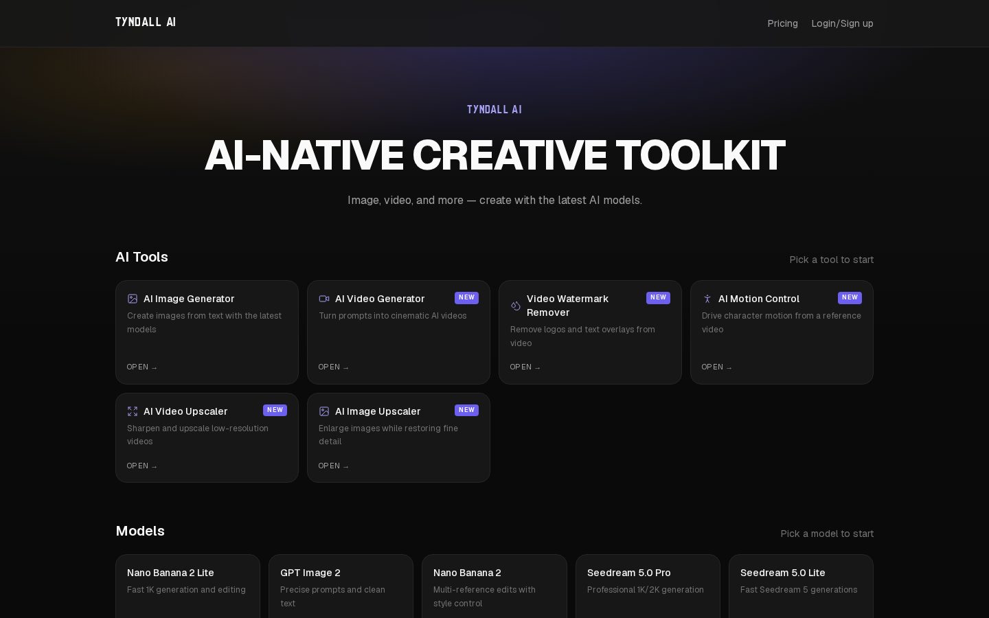 Tyndall AI Homepage