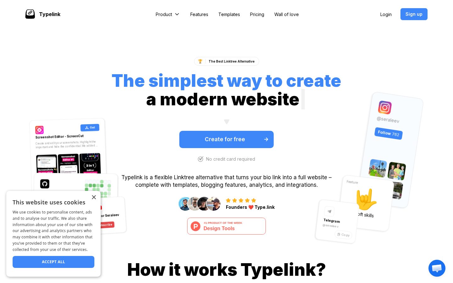 Type Link Homepage
