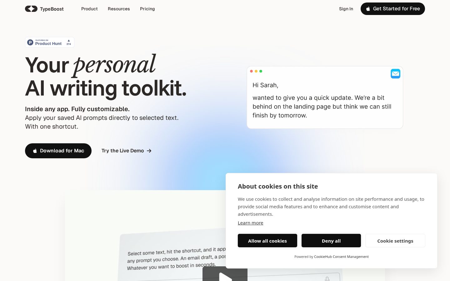 TypeBoost Homepage