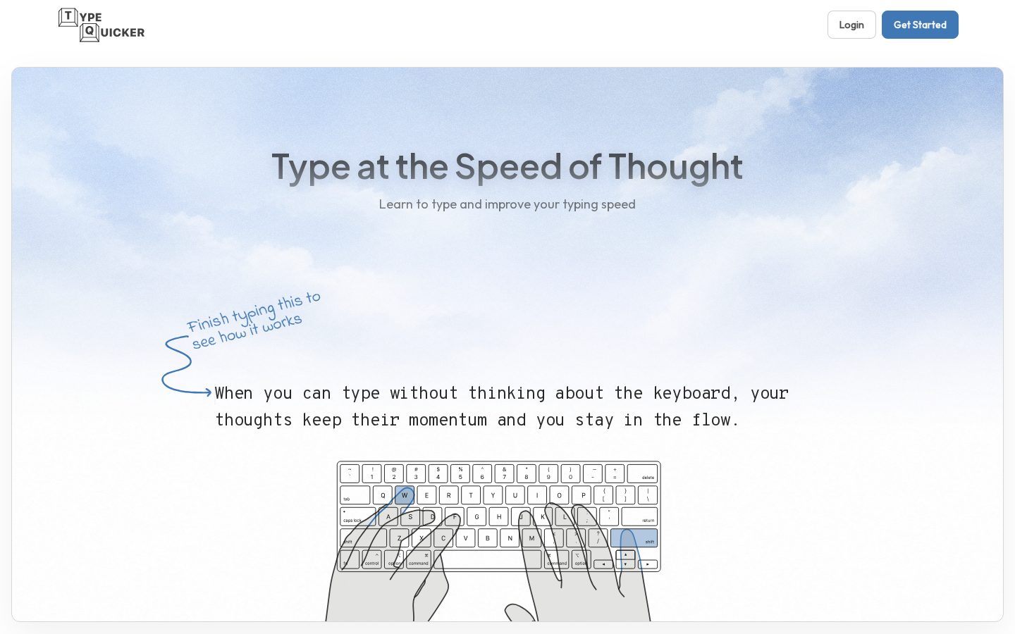 TypeQuicker Homepage