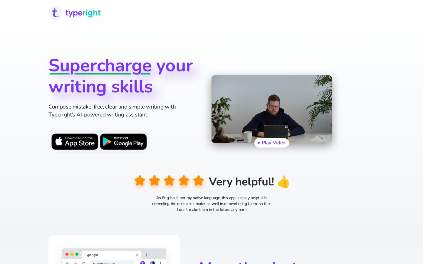 Typeright Homepage