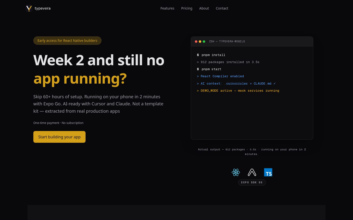 Typevera Homepage