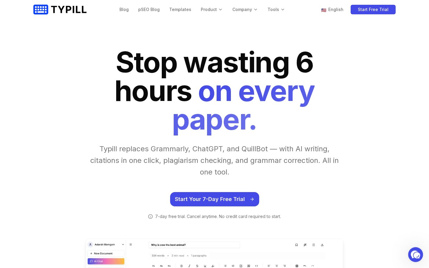 Typill Homepage