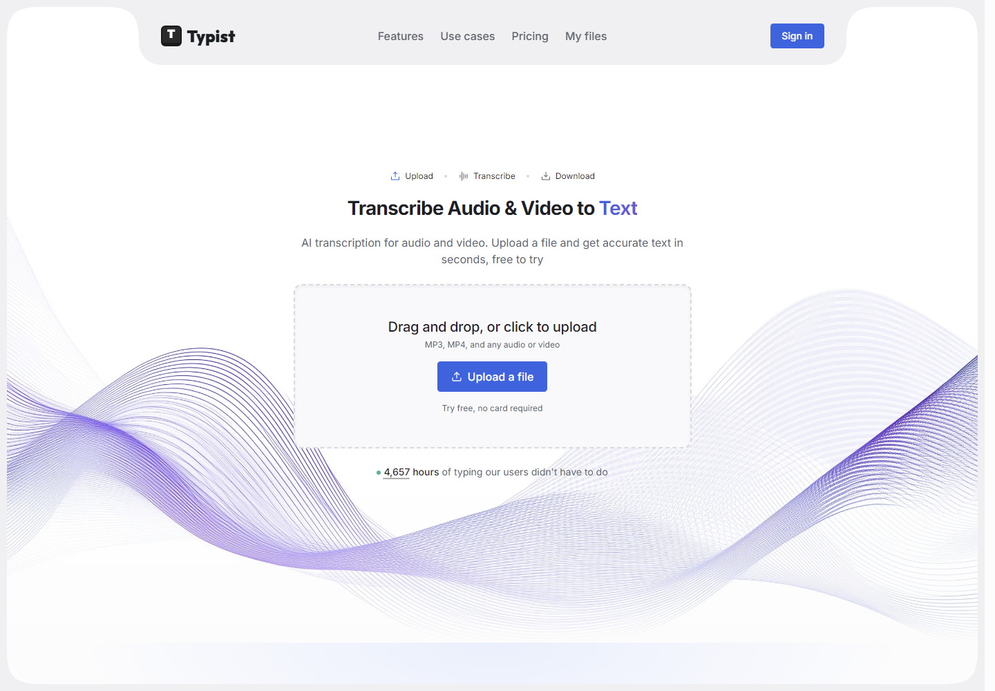 Typist homepage