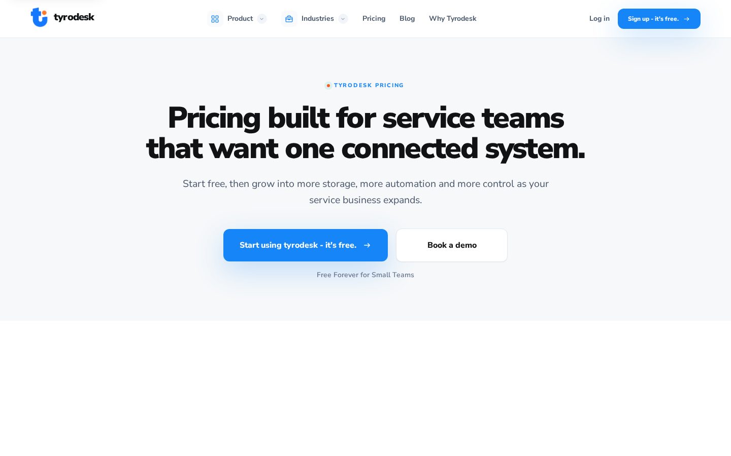 Tyrodesk Pricing