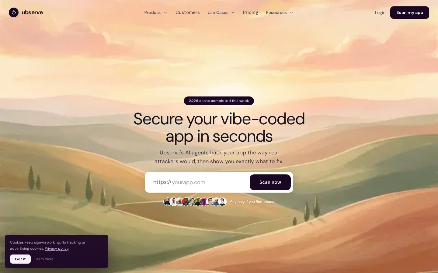 Ubserve Homepage