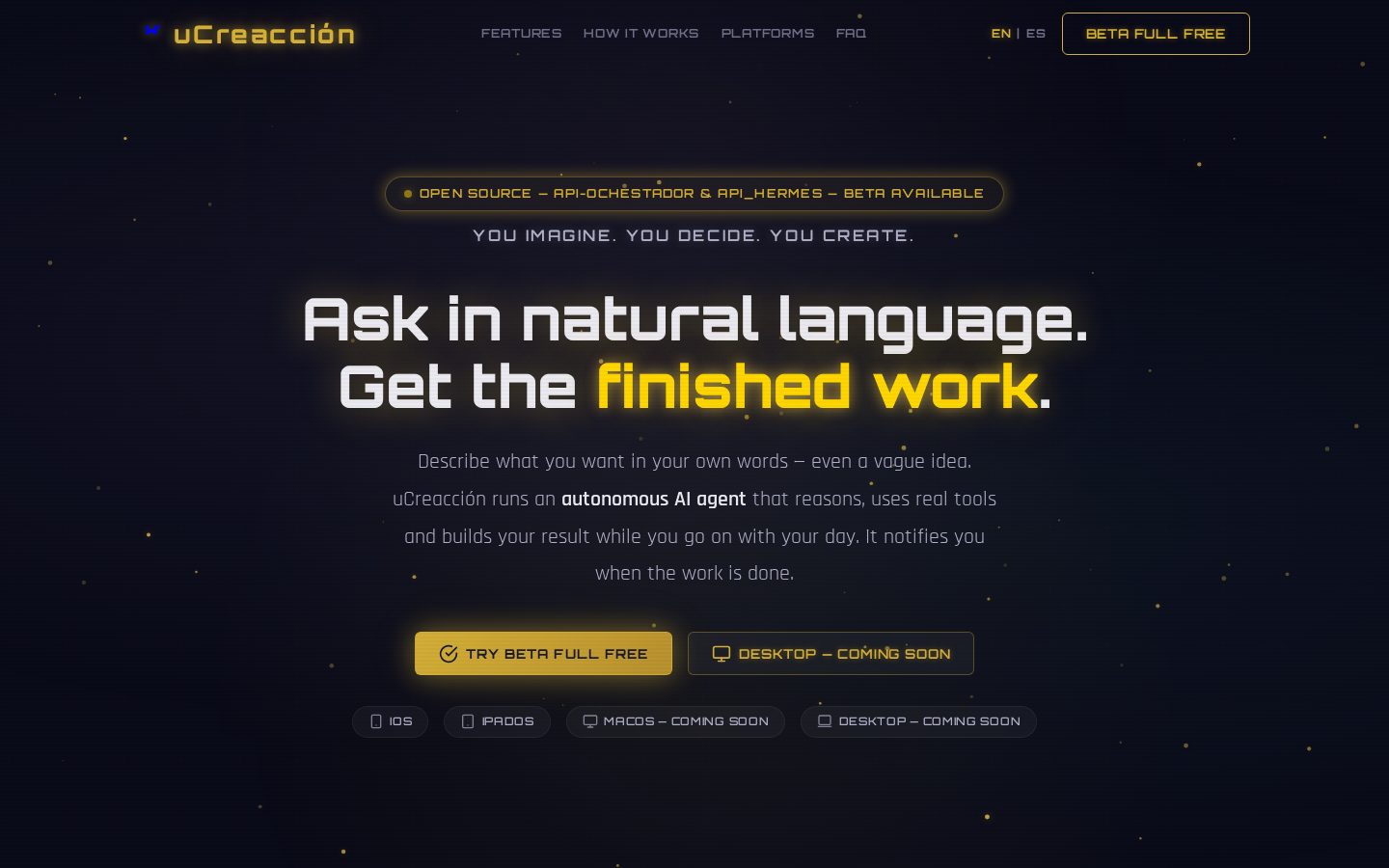 uCreaccion Homepage