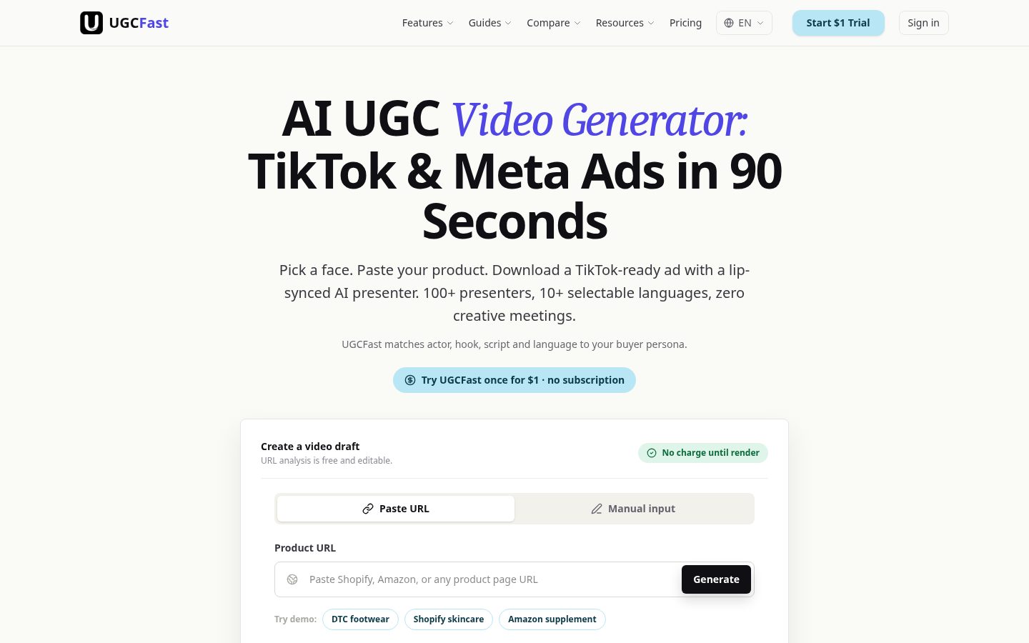 UGCFast Homepage