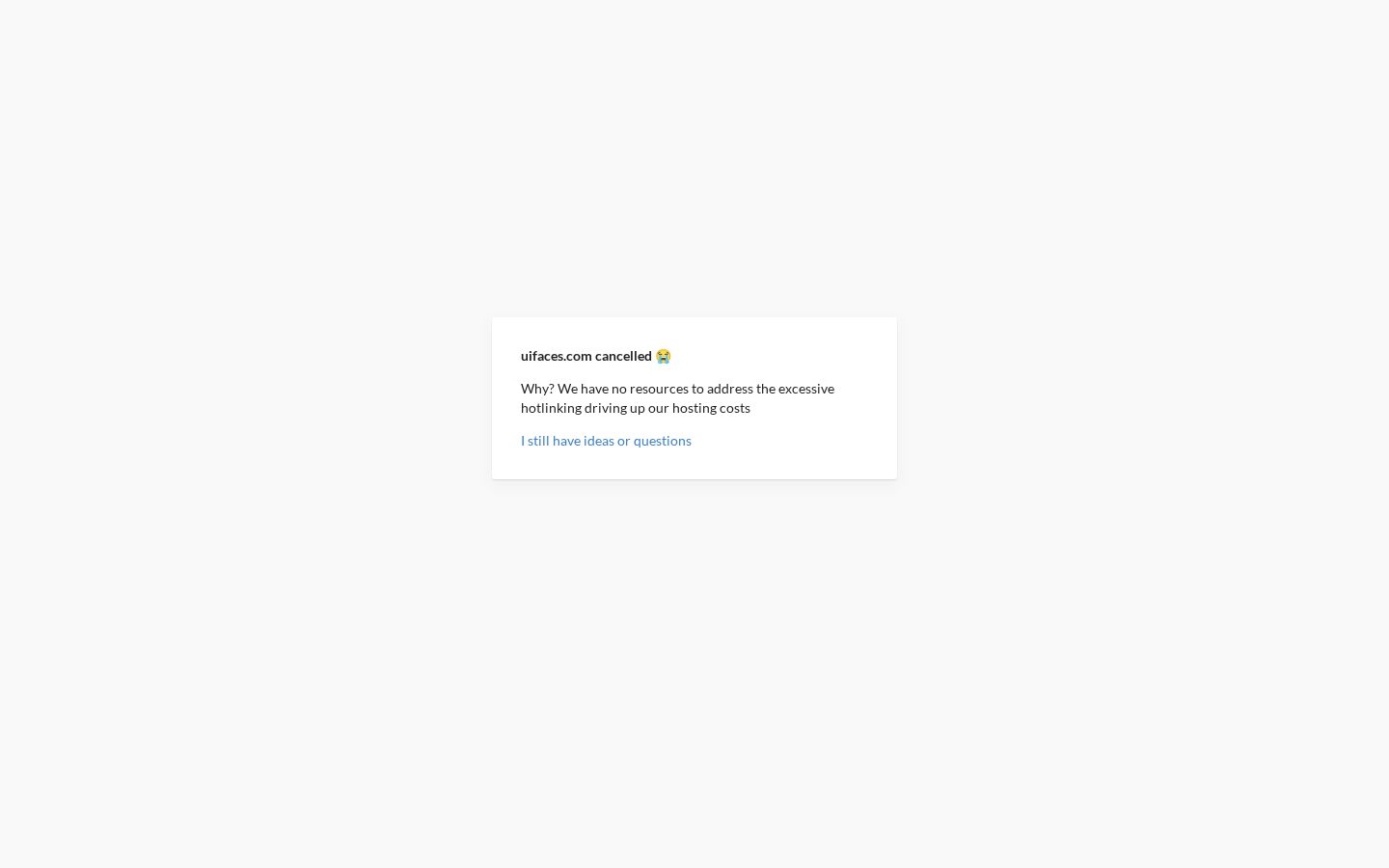 UI Faces Homepage