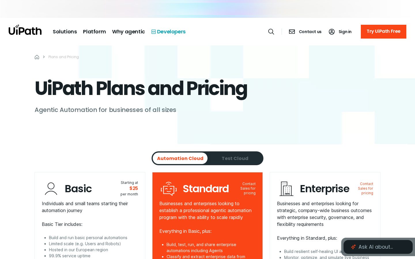 UiPath Pricing