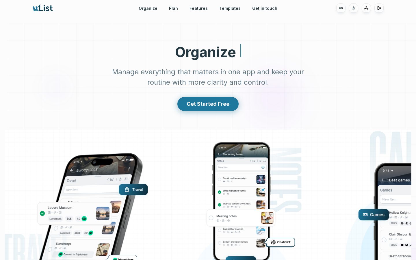 uList Homepage
