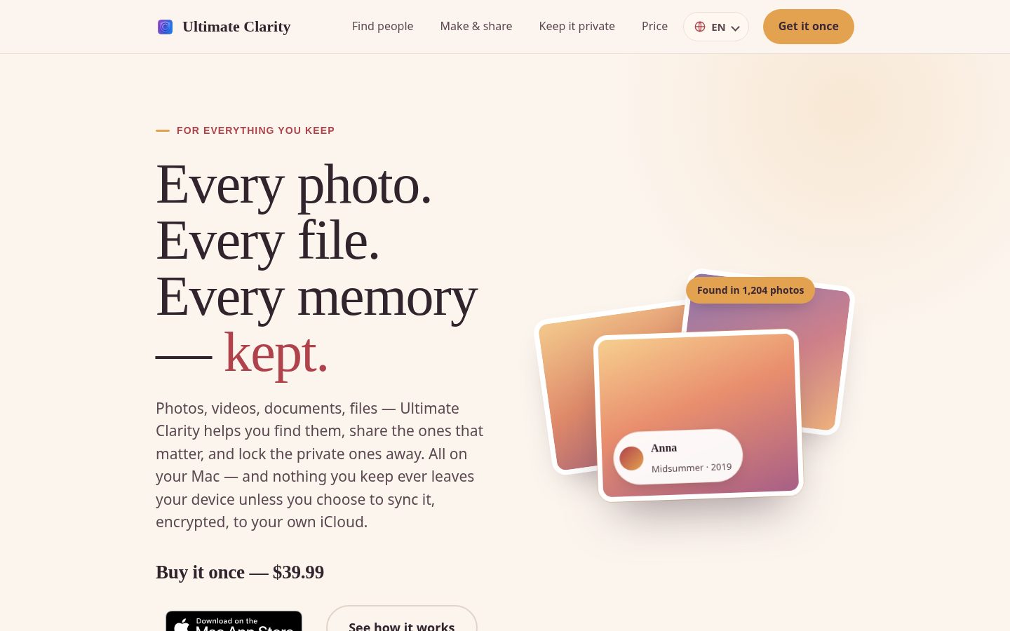 Ultimate Clarity Homepage