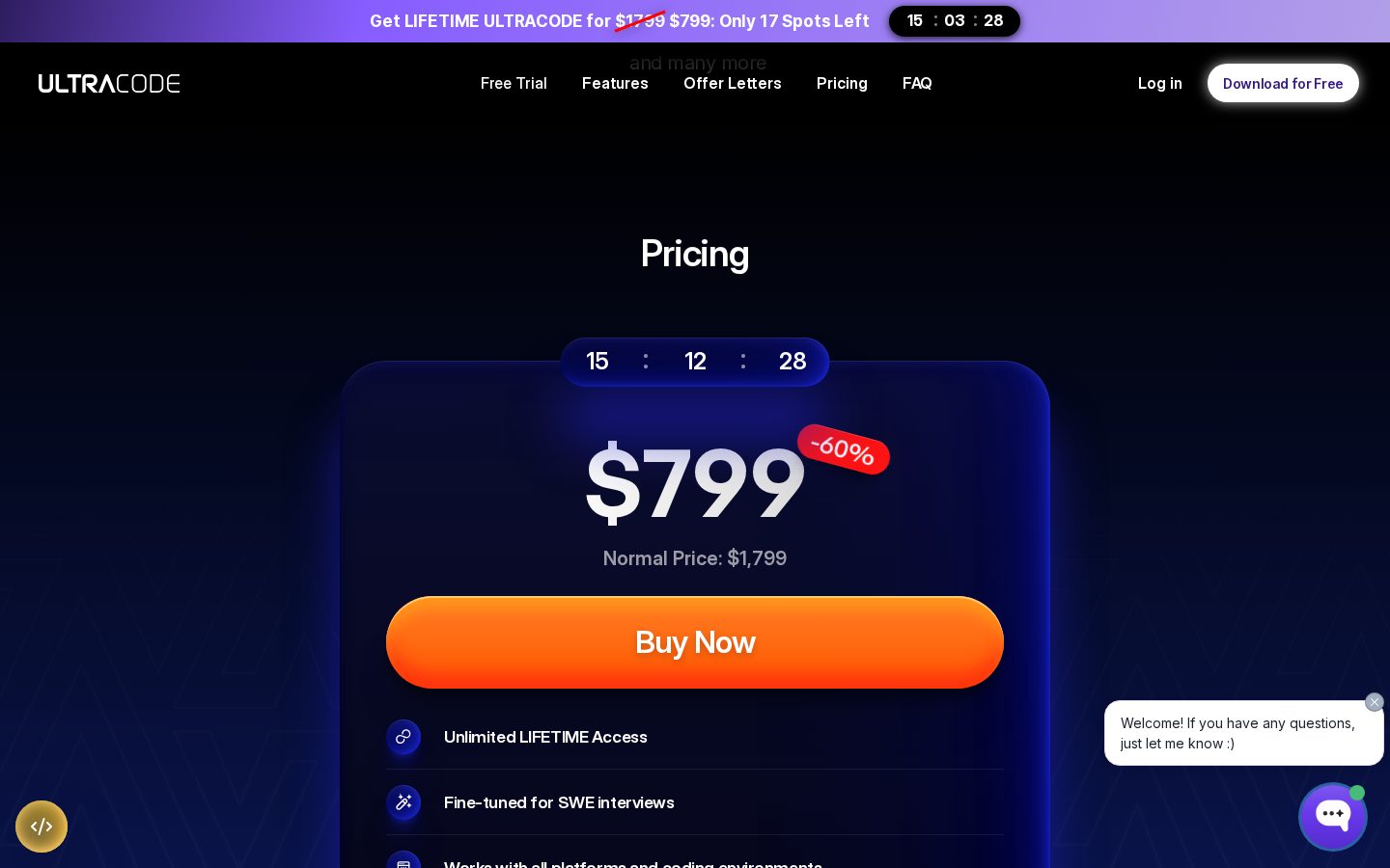 Ultracode AI Pricing