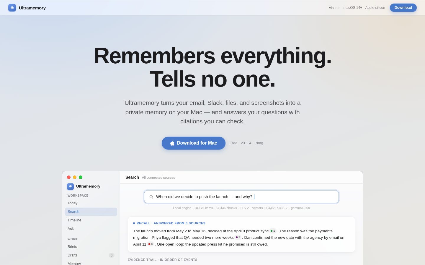 Ultramemory Homepage