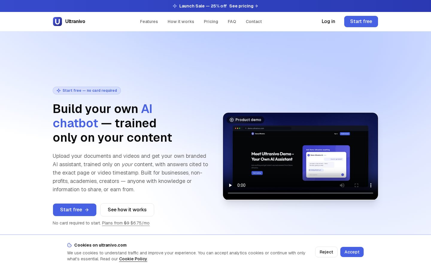 Ultranivo Homepage