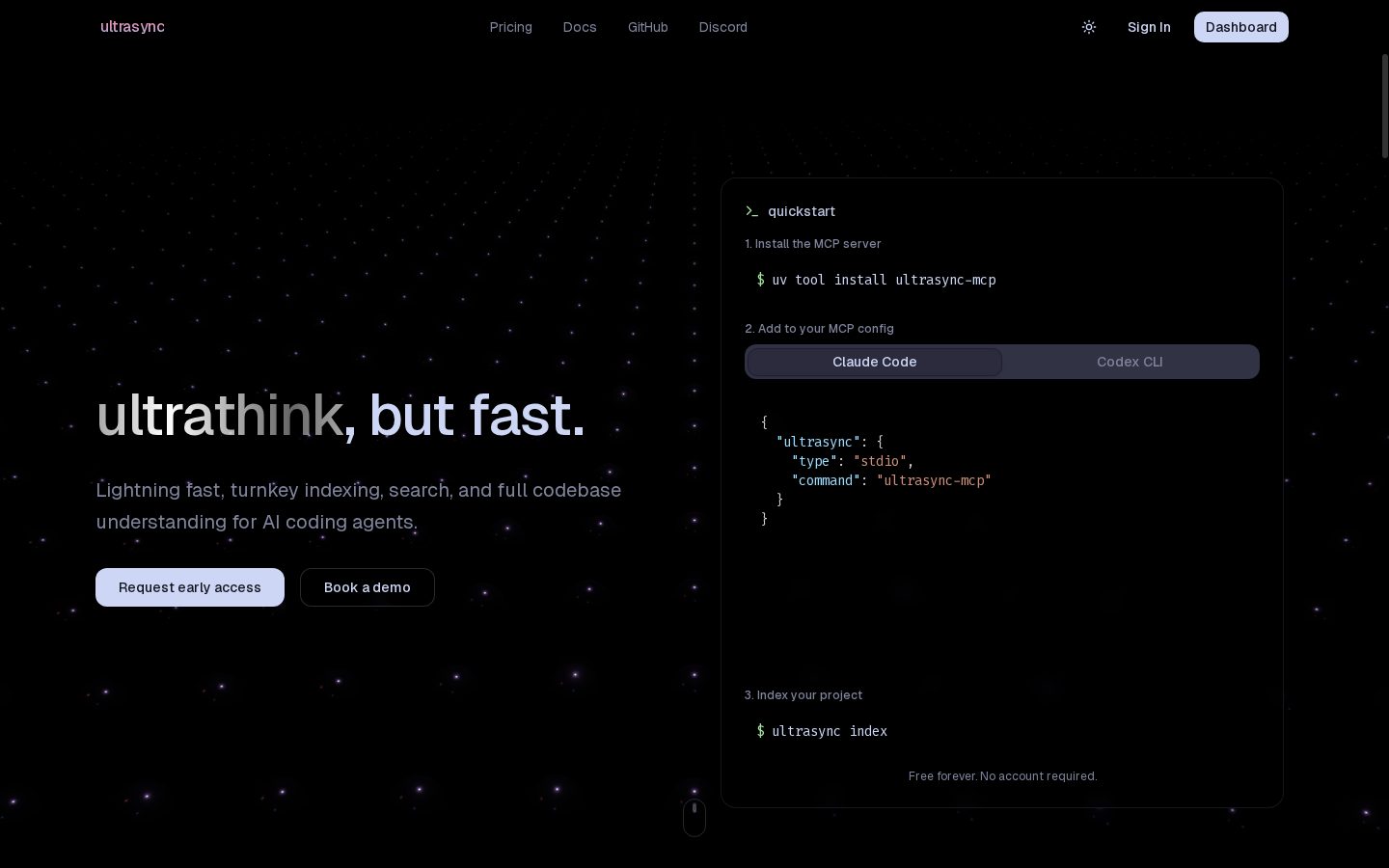ultrasync Homepage