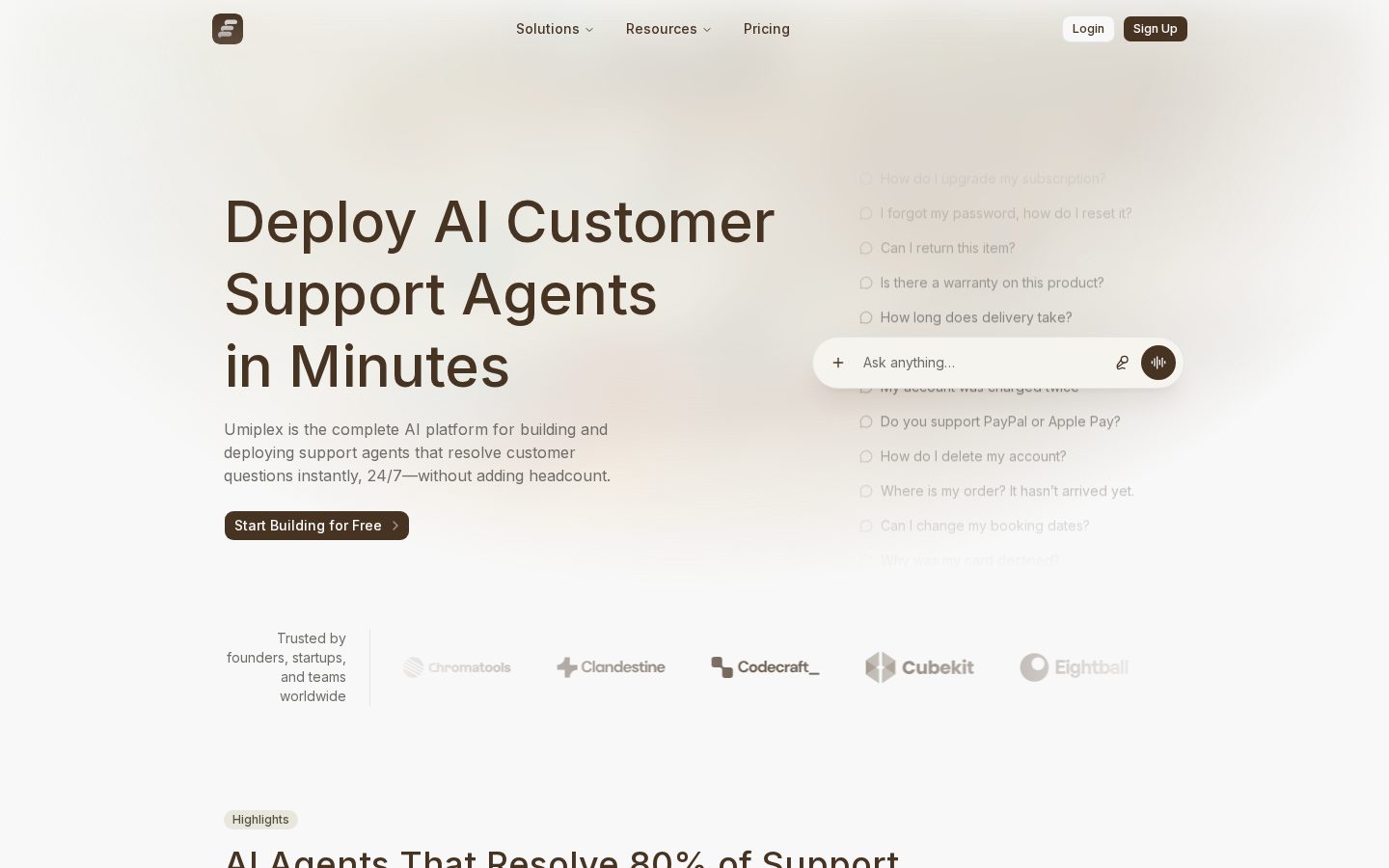 Umiplex Homepage