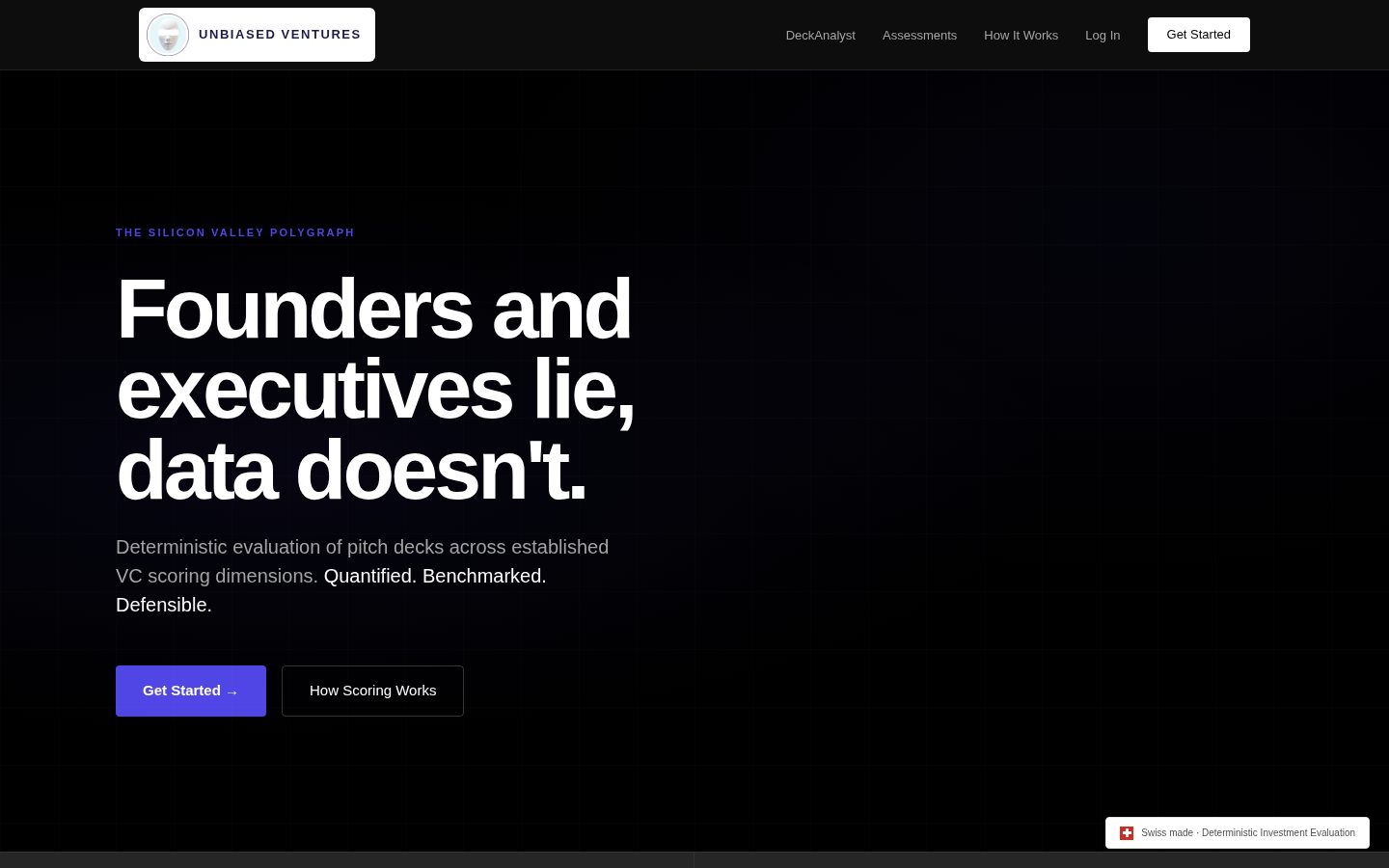 Unbiased Ventures Homepage