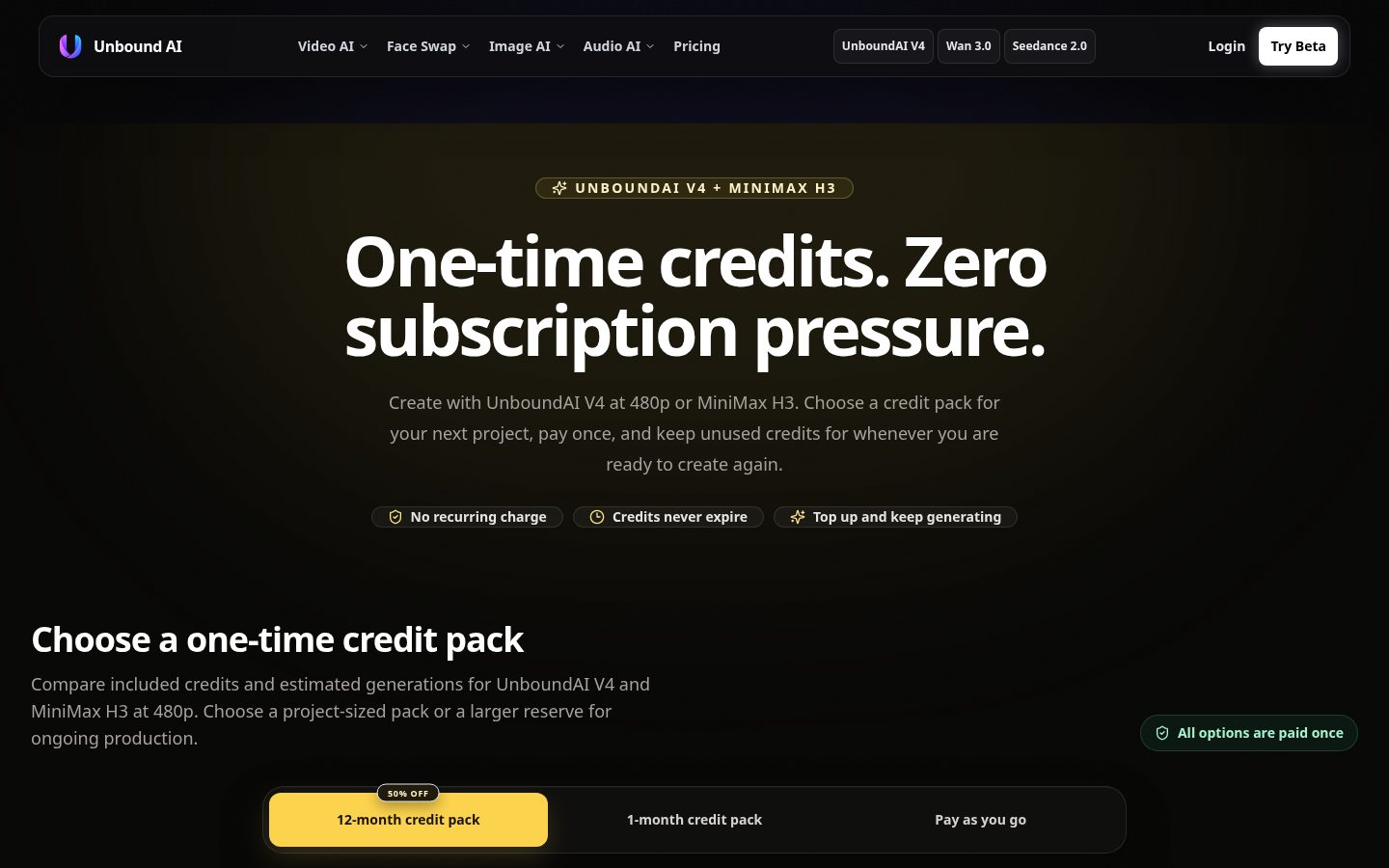 UnboundAI Pricing