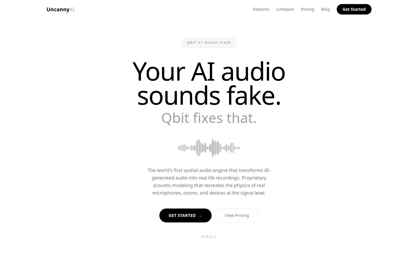 Uncanny AI Homepage