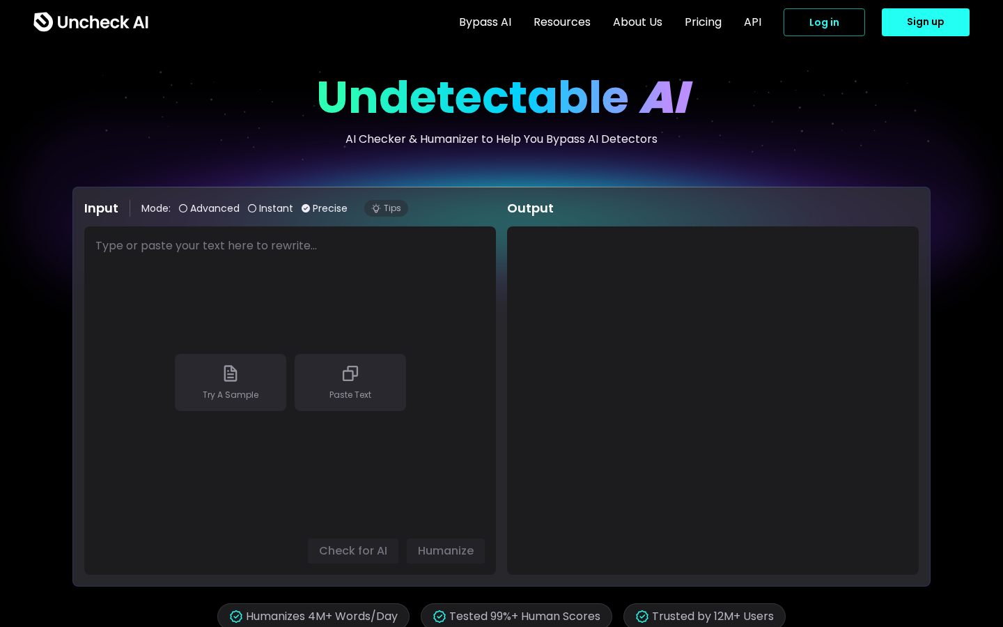 Uncheck AI Homepage